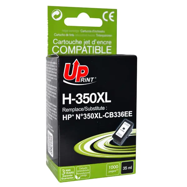 ⁨UPrint kompatybilny ink / tusz z CB336EE, HP 350XL, H-350XL-B, black, 35ml⁩ w sklepie Wasserman.eu