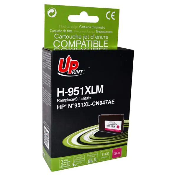 ⁨UPrint kompatybilny ink / tusz z CN047AE, HP 951XL, H-951XL-M, magenta, 1500s, 25ml⁩ w sklepie Wasserman.eu