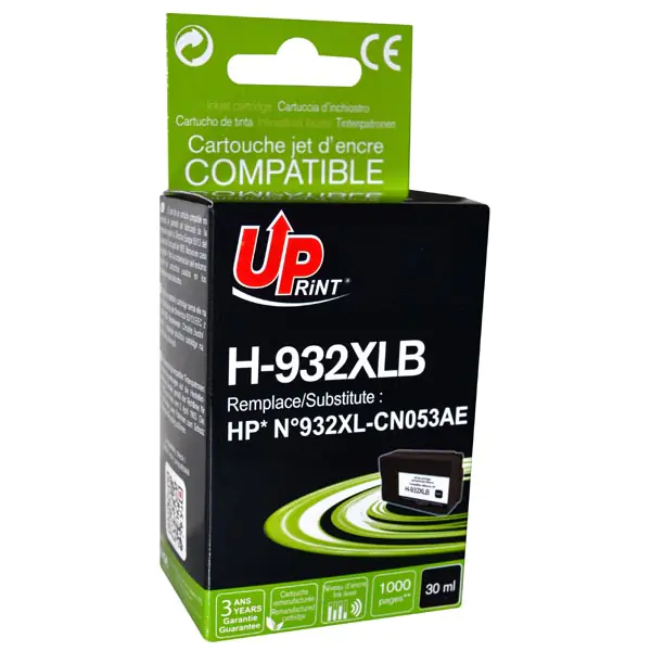 ⁨UPrint kompatybilny ink / tusz z CN053AE, HP 932XL, H-932-XL, black, 1000s, 30ml⁩ w sklepie Wasserman.eu