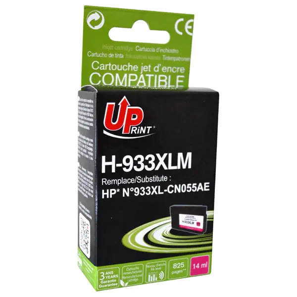 ⁨UPrint kompatybilny ink / tusz z CN055AE, HP 933XL, H-933XL-M, magenta, 825s, 14ml⁩ w sklepie Wasserman.eu
