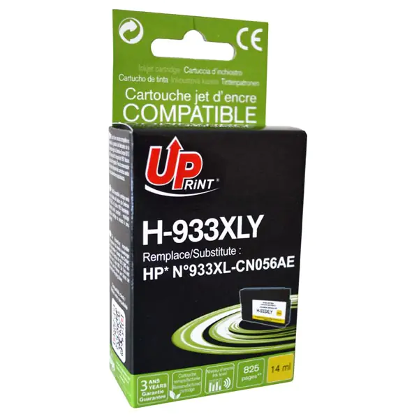 ⁨UPrint kompatybilny ink / tusz z CN056AE, HP 933XL, H-933XL-Y, yellow, 825s, 14ml⁩ w sklepie Wasserman.eu