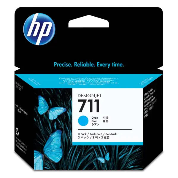 ⁨HP 711 3-pack Cyanin CZ134A Cartridge⁩ at Wasserman.eu