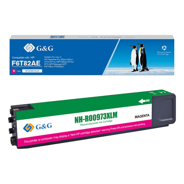 ⁨G&G kompatybilny ink / tusz z F6T82AE, NH-R00973XLM, magenta, 7000s⁩ w sklepie Wasserman.eu