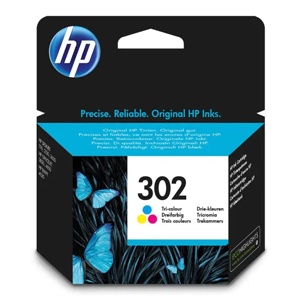 ⁨HP oryginalny ink / tusz F6U65AE, HP 302, color, blistr, 165/165/165s, 4ml⁩ w sklepie Wasserman.eu