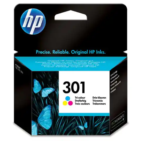 ⁨HP oryginalny ink / tusz CH562EE, HP 301, color, blistr, 150s, HP HP Deskjet 1000, 1050, 2050, 3000, 3050⁩ w sklepie Wasserman.eu
