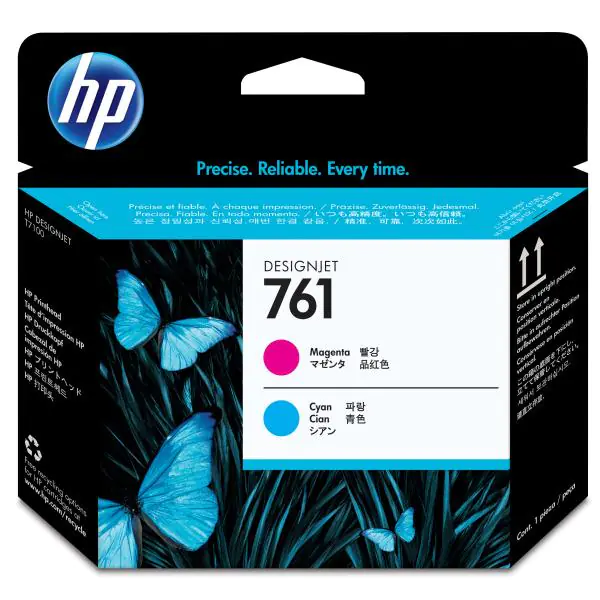 ⁨HP oryginalny głowica drukująca CH646A, HP 761, magenta/cyan⁩ w sklepie Wasserman.eu