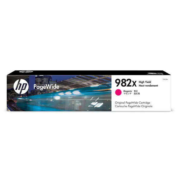 ⁨HP oryginalny ink / tusz T0B28A, HP 982X, magenta, 16000s, high capacity⁩ w sklepie Wasserman.eu