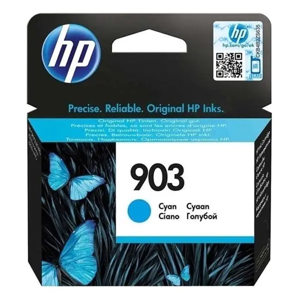 ⁨HP Original Ink/Ink T6L87AE, HP 903, cyan, 315s, 4ml, HP Officejet 6962,Pro 6960,6961,6963,6964,6965,6966⁩ at Wasserman.eu