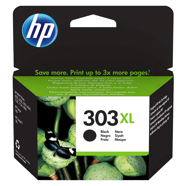 ⁨HP oryginalny ink / tusz T6N04AE, HP 303XL, black, 600s, high capacity⁩ w sklepie Wasserman.eu