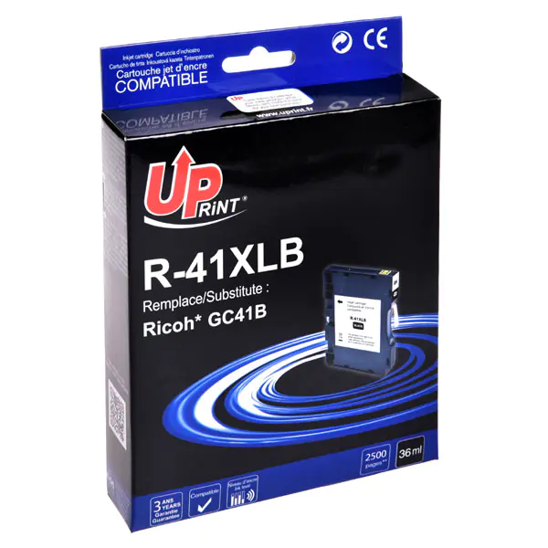 ⁨UPrint kompatybilny wkład żelowy z 405761, R-41XLB, black, 2500s⁩ w sklepie Wasserman.eu