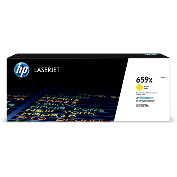 ⁨HP Original Toner Cartridge W2012X, yellow, 29000s, HP 659X, high capacity, HP Color LaserJet Enterprise M856dn,M856x,LaserJet En, o⁩ at Wasserman.eu