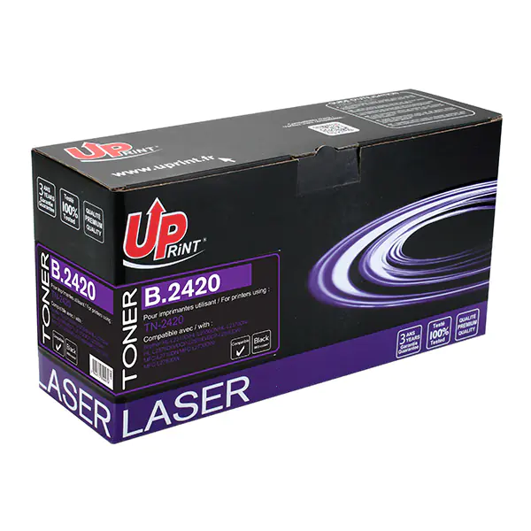 ⁨UPrint compatible toner cartridge with TN2420, black, 3000s, B.2420, for Brother DCP-L2510D, DCP-L2530DW, MFC-L2710DN, UPrint⁩ at Wasserman.eu