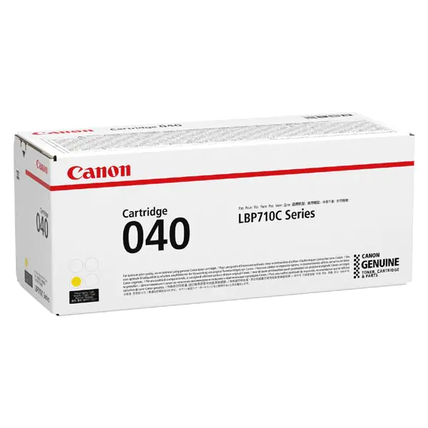 ⁨Canon Original Toner Cartridge 040Y, yellow, 5400s, 0454C001, Canon imageCLASS LBP712Cdn,i-SENSYS LBP710Cx, LBP712Cx, O⁩ at Wasserman.eu