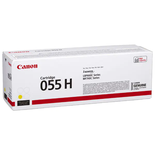 ⁨Canon oryginalny toner 055YH, yellow, 5900s, 3017C002, high capacity, Canon MF742Cdw, MF744Cdw, MF746Cx, LBP663Cdw, LBP664Cx, O⁩ w sklepie Wasserman.eu