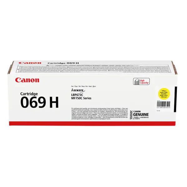 ⁨Canon oryginalny toner 069YH, yellow, 5500s, 5095C002, high capacity, Canon MF752Cdw, 754Cdw, LBP673Cdw, O⁩ w sklepie Wasserman.eu