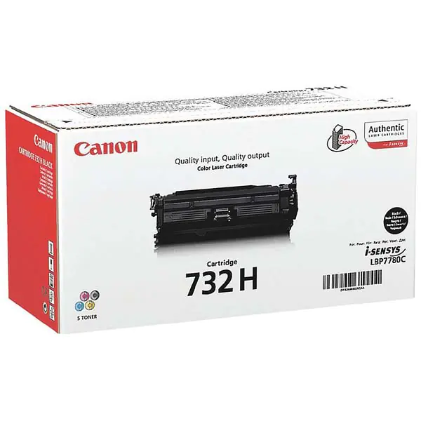 ⁨Canon oryginalny toner 732 H BK, 6264B002, black, 12000s, high capacity⁩ w sklepie Wasserman.eu