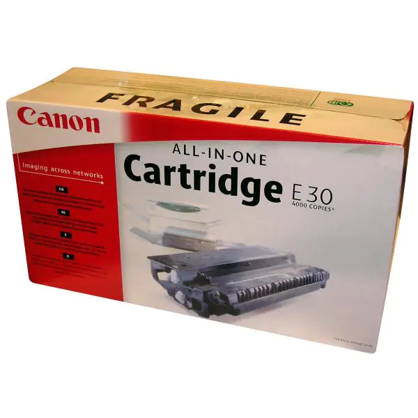 ⁨Canon Original Toner Cartridge E30, black, 4000s, 1491A003, Canon FC-310, 330, 530, 200, PC-740, 750, 880, O⁩ at Wasserman.eu