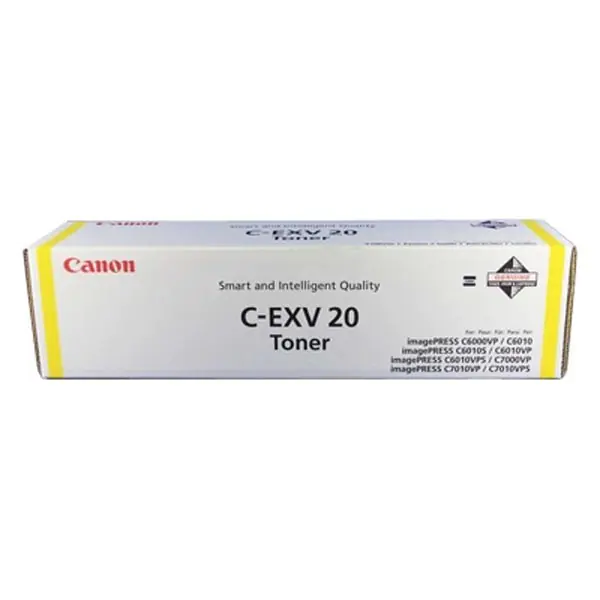 ⁨Canon Original Toner Cartridge CEXV20, yellow, 35000s, 0439B002, Canon iP-C7000VP, O⁩ at Wasserman.eu