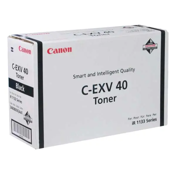 ⁨Canon Original Toner Cartridge CEXV40, black, 6000s, 3480B006, Canon iR-1133, 1133A, 1133iF, O⁩ at Wasserman.eu