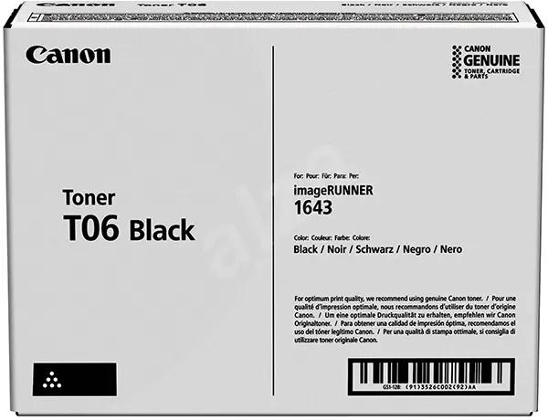 ⁨Canon oryginalny toner T06, black, 20500s, 3526C002, Canon imageRUNNER 1643i, 1643iF, O⁩ w sklepie Wasserman.eu