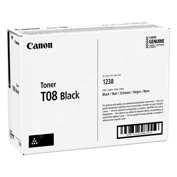 ⁨Canon oryginalny toner T08 BK, 3010C006, black, 11000s, Canon i-SENSYS X 1238P Series, O⁩ w sklepie Wasserman.eu