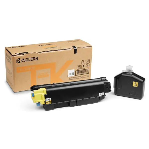 ⁨Kyocera oryginalny toner TK-5280Y, 1T02TWANL0, yellow, 11000s, zawiera pojemnik na odpady⁩ w sklepie Wasserman.eu