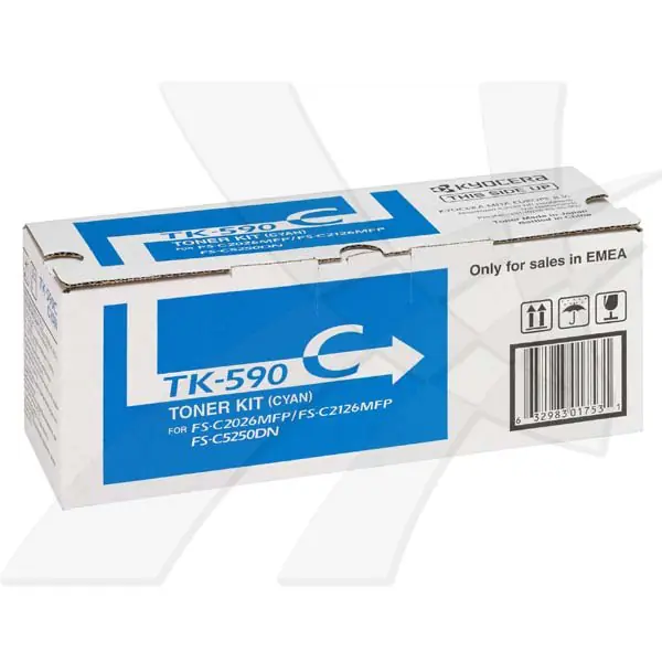 ⁨Kyocera Original Toner Cartridge TK590C, cyan, 5000s, 1T02KVCNL0, Kyocera FS-C 2026, 2126MFP, O⁩ at Wasserman.eu