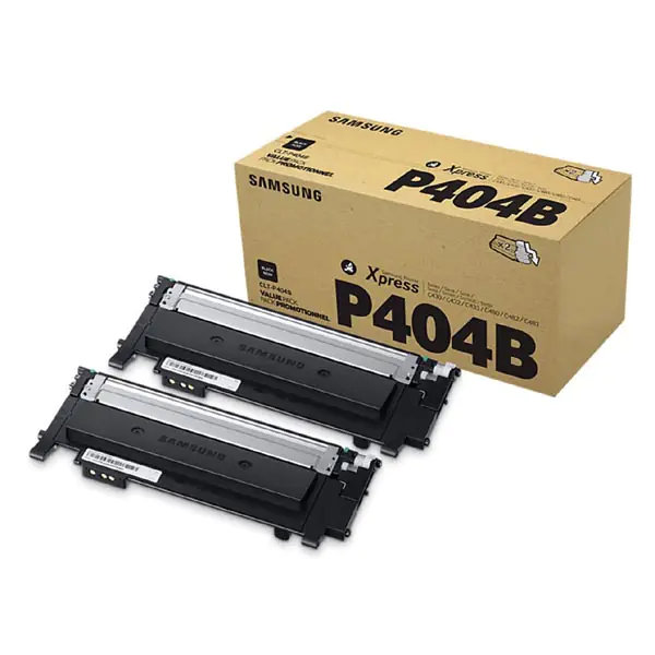 ⁨HP Original Toner Cartridge SU364A, CLT-P404B, black, 1500s, P404B, Samsung CLP-362, 363, 364, CLX-3302, 3303, 3304, 3307, Xpr, dual pack,⁩ at Wasserman.eu