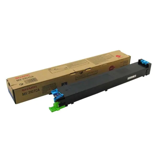 ⁨Sharp oryginalny toner MX-31GTCA, cyan, 15000s, Sharp MX 2301N, 2600N, 3100N, 4100N, 4101N, 5000N, 5001N, O⁩ w sklepie Wasserman.eu