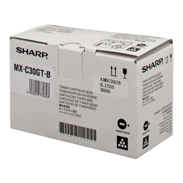 ⁨SHARP MXC30GTB - Toner Cartridge, Black⁩ at Wasserman.eu