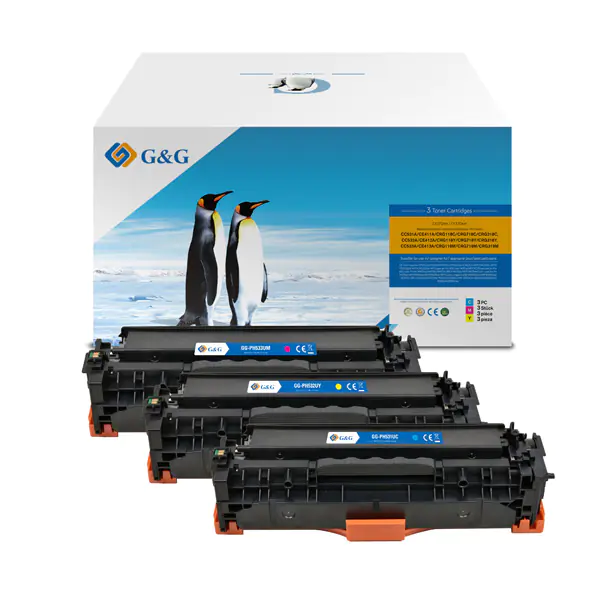 ⁨G&G kompatybilny toner z HP CC531A, CE411A, CF381A, Canon CRG118, CRG718, C, NT-PH531UC, HP 304A, cyan, 2800s⁩ w sklepie Wasserman.eu