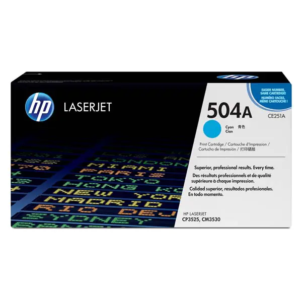 ⁨HP oryginalny toner CE251A, cyan, 7000s, HP 504A, HP Color LaserJet CP3525, O⁩ w sklepie Wasserman.eu