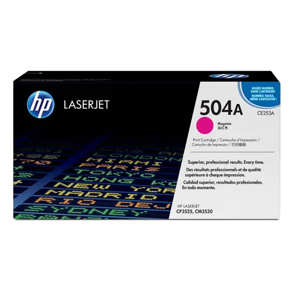 ⁨HP oryginalny toner CE253A, magenta, 7000s, HP 504A, HP Color LaserJet CP3525, O⁩ w sklepie Wasserman.eu