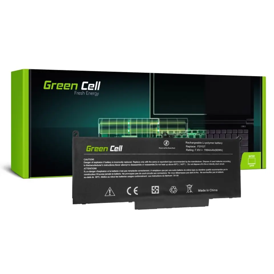 Battery Dell 7280 F3YGT 7,6V 7,9Ah at Wasserman.eu
