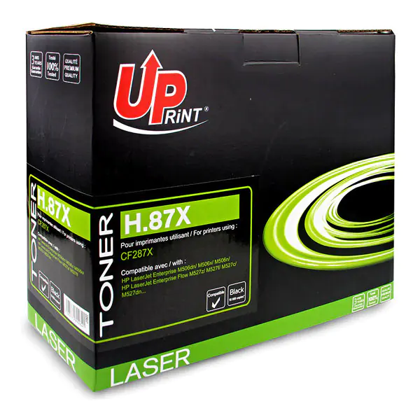 ⁨UPrint compatible toner cartridge with CF287X, black, 18000s, H.87X, high capacity, for HP LJ Enterprise M506, HP LJ Pro MFP M527, UPrint⁩ at Wasserman.eu