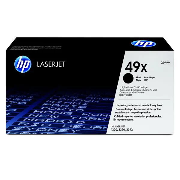 ⁨HP Original Toner Cartridge Q5949X, black, 6000s, HP 49X, high capacity, HP LaserJet 1320, 3390, 3392, O⁩ at Wasserman.eu
