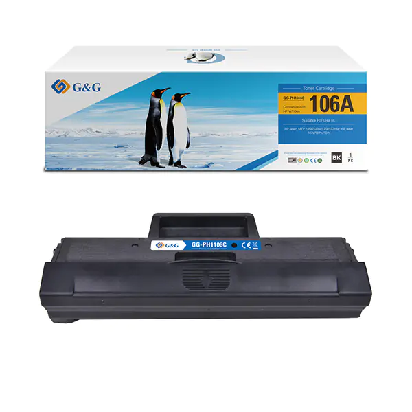 ⁨G&G kompatybilny toner z HP W1106A, NT-PH1106, HP 106A, black, 1000s⁩ w sklepie Wasserman.eu