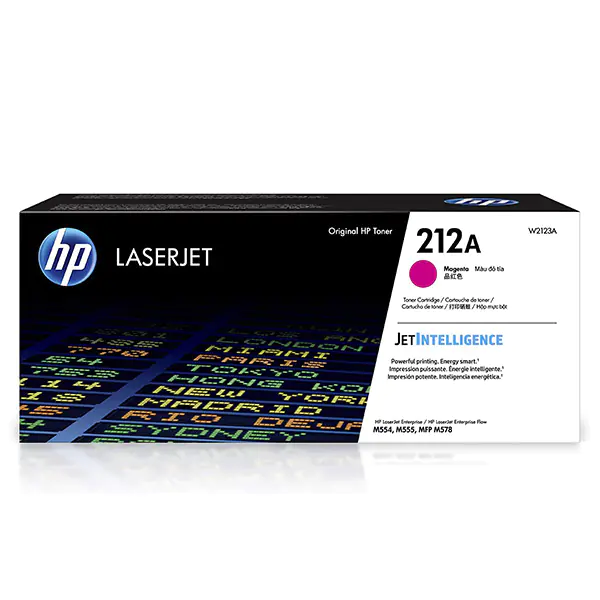 ⁨HP oryginalny toner W2123A, magenta, 4500s, HP 212A, HP Color LaserJet Enterprise M554dn,M555dn,M555x, O⁩ w sklepie Wasserman.eu