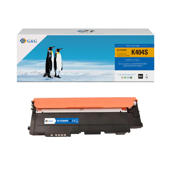 ⁨G&G compatible toner cartridge with CLT-K404S, black, 1500s, NT-PS404BK, for Samsung Xpress C430W, C480, C480FW, C480W, C480FN, N⁩ at Wasserman.eu