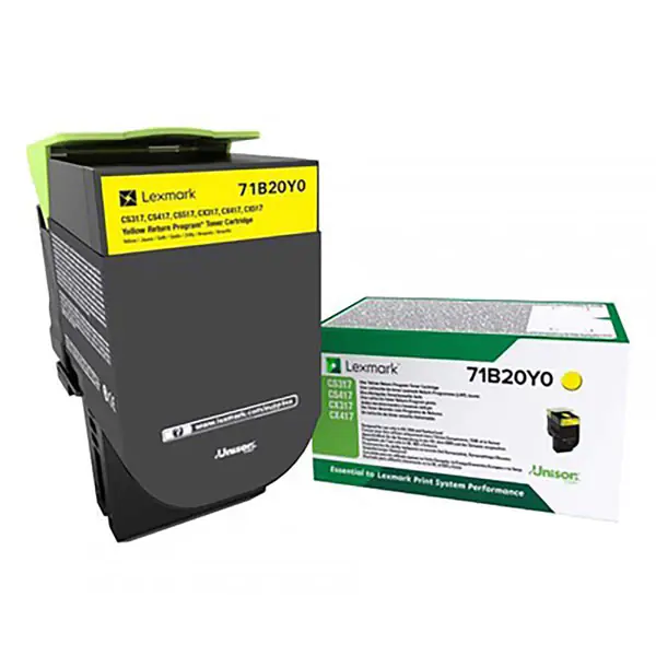 ⁨Lexmark oryginalny toner 71B20Y0, yellow, 2300s⁩ w sklepie Wasserman.eu
