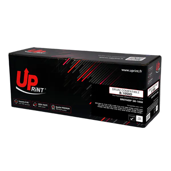 ⁨UPrint compatible drum motor with DR1030, black, B.1050D, 10000s, for Brother HL-11xx, DCP 15xx⁩ at Wasserman.eu