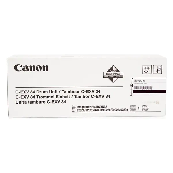 ⁨Canon oryginalny bęben C-EXV34 BK, 3786B003, black, 43000s⁩ w sklepie Wasserman.eu