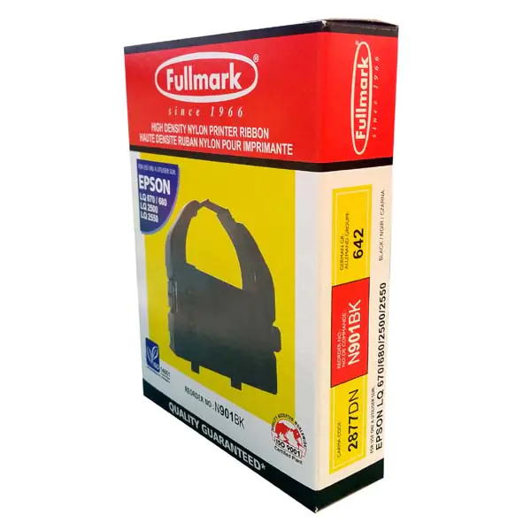 ⁨Fullmark compatible printer ribbon, black, for Epson LQ 2500, 2550, LQ 860, LQ 670⁩ at Wasserman.eu