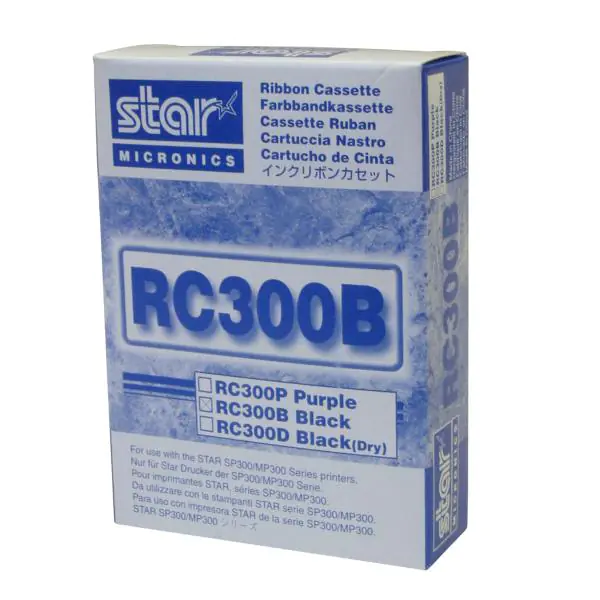 ⁨Star original cash register tape, RC300B, black, Star SP300, 312⁩ at Wasserman.eu