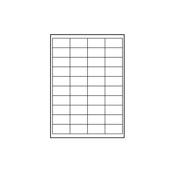 ⁨Label logo 48.5mm x 25.4mm, A4, matte, white, 44 labels, 140g/m2, pack of 10, inkjet and laser⁩ at Wasserman.eu