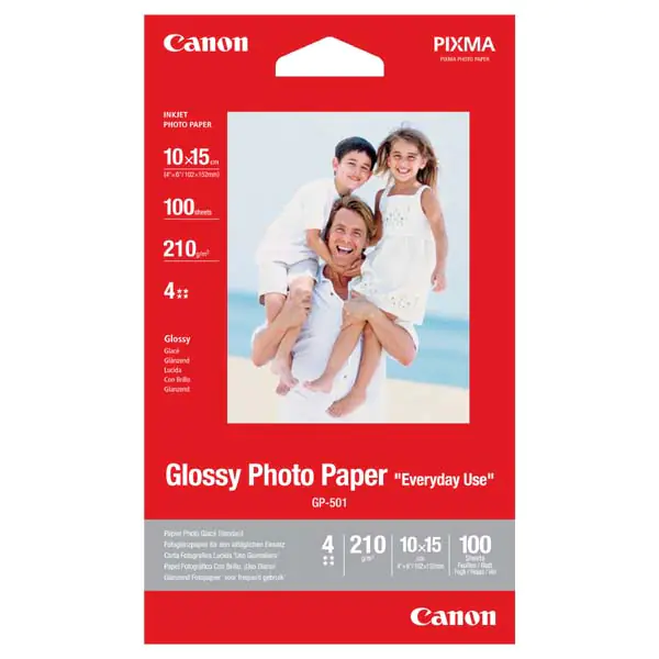 ⁨GP-501 GLOSSY PHOTO PAPER/10X15CM 100SHT 170G/QM⁩ at Wasserman.eu