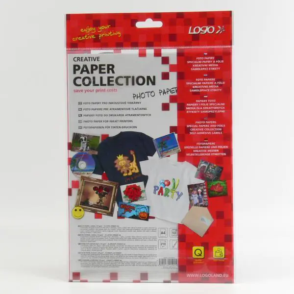 ⁨Photo logo paper, gloss, white, A4, 210 g/m2, 2880dpi, 10 pcs, 15015, ink⁩ at Wasserman.eu