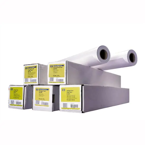 ⁨HP 1372/45.7/Coated Paper, Matte, 54", C6568B, 90 g/m2, Paper, 1372mmx45.7m, White, Inkjet Roll, Universal⁩ at Wasserman.eu