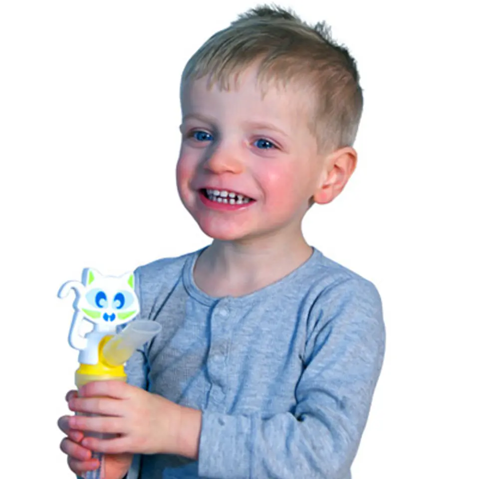 ⁨FLAEM MR CAT Zestaw do nebulizacji dla dzieci, przyjazny nebulizator z maską⁩ w sklepie Wasserman.eu