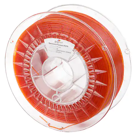 ⁨Spectrum 3D filament, Premium PET-G, 1,75mm, 1000g, 80051, transparent orange⁩ at Wasserman.eu